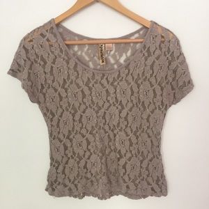 Cute Lacey Cropped Top